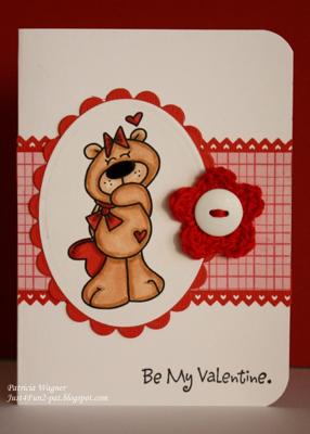 Handmade Valentine Cards on Love Bear Handmade Valentine Card
