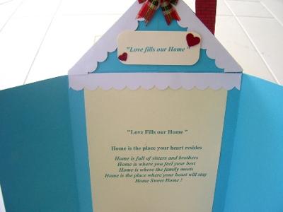 Love Fills Our Home<br>Valentine Card Idea