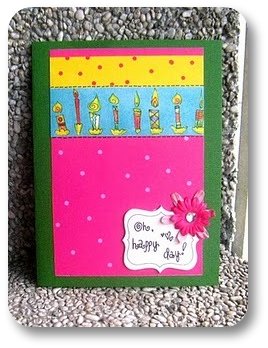 birthday card candles