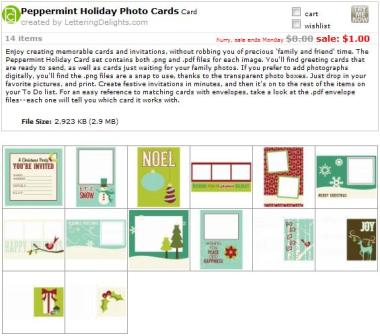 Holiday Peppermint Photo Cards