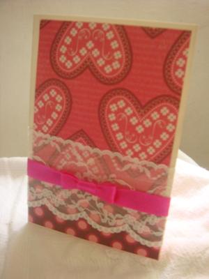 Lace-y V-day Card