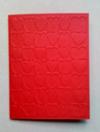 Unfinished Embossed Red Cardstock