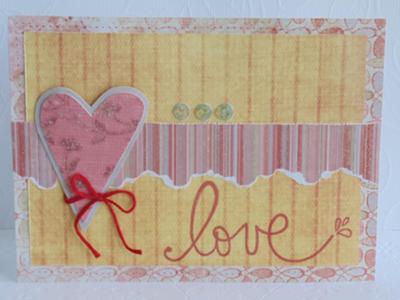 Glittered Love Card