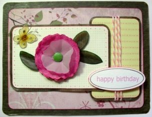 handmade birthday card girl version