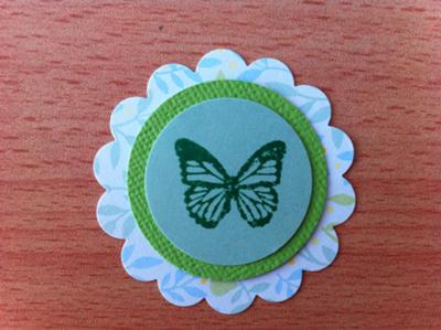 Variation using butterfly stamp
